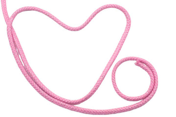 Baumwollkordel, Lurex, 10 mm, rosa, 0,5 m